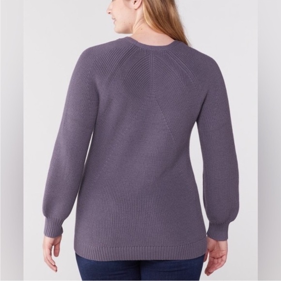 Athleta En Route Hanover Ribbed Balloon Sleeve Marino Wool Sweater Size 1X - Picture 2 of 11
